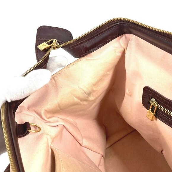 LOUIS VUITTON M92311 Monogram mini Josephine GM Hand Bag Canvas Slys Red - Picture 7 of 16